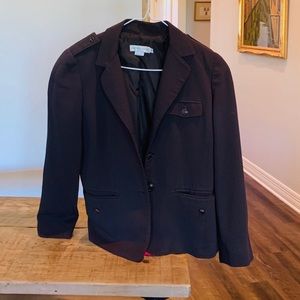 Brown business class & suit jacket